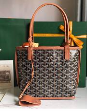 Goyard Mini Anjou Tote Brown Leather Bag - unahubs.ru