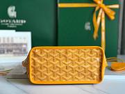 Goyard Mini Anjou Tote Yellow Leather Bag - 6