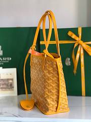 Goyard Mini Anjou Tote Yellow Leather Bag - 4