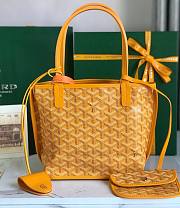 Goyard Mini Anjou Tote Yellow Leather Bag - 1