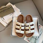 Celine Tippi White Slides - 1