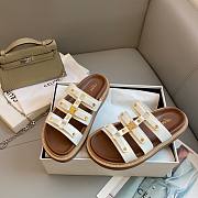 Celine Tippi White Slides - 4