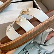 Celine Tippi White Slides - 3