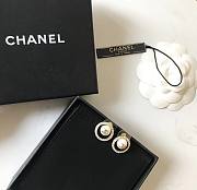 Chanel round pearl earings  - 2