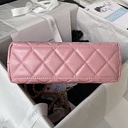 Chanel AS3970 flab bag gold metal pink lambskin bag - 4