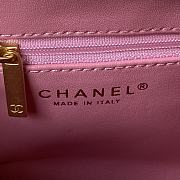 Chanel AS3970 flab bag gold metal pink lambskin bag - 2