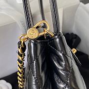 Chanel AS3970 flab bag gold metal black lambskin bag - 5