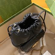 Gucci GG Marmont mini bucket black bag - 5