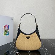 Prada 1BC179 fabric & black leather shoulder bag - 1