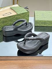 Gucci platform black sandals - 5