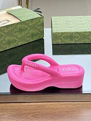 Gucci platform pink sandals - 2