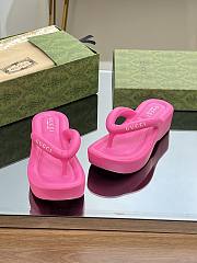 Gucci platform pink sandals - 4