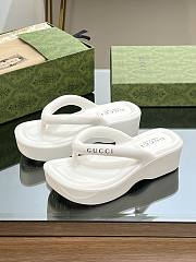 Gucci white platform sandals  - 1