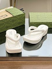 Gucci white platform sandals  - 5