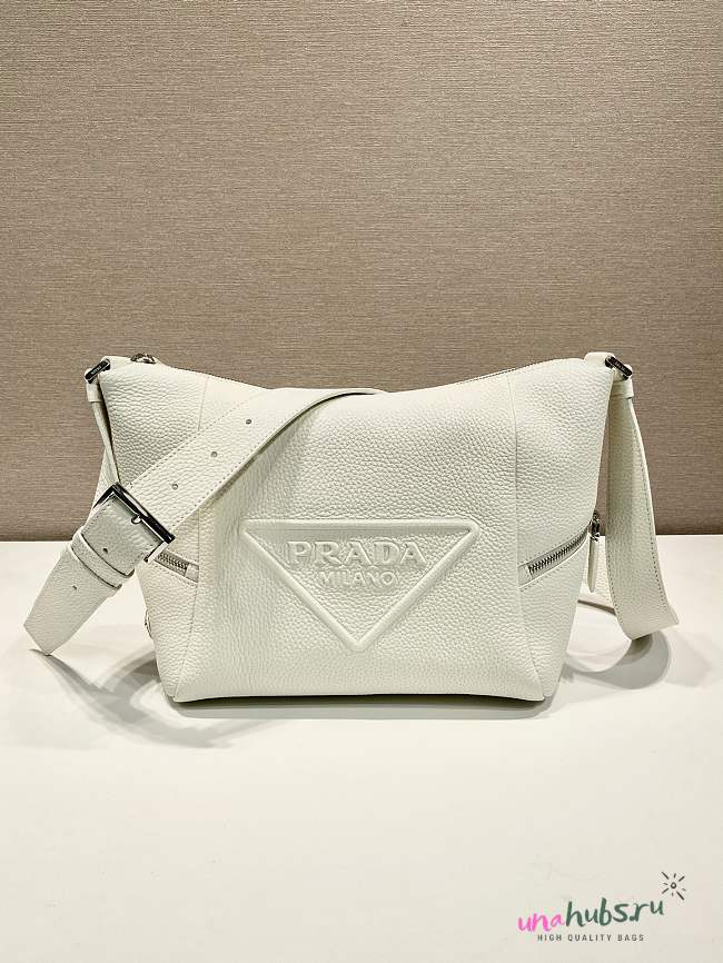 Prada 2VH165 white leather bag with shoulder strap bag - 1