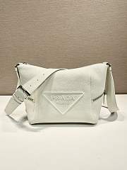 Prada 2VH165 white leather bag with shoulder strap bag - 1