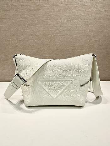 Prada 2VH165 white leather bag with shoulder strap bag