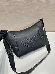 Prada 2VH165 black leather bag with shoulder strap bag  - 2