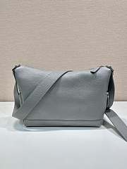 Prada 2VH165 gray leather bag with shoulder strap bag - 4