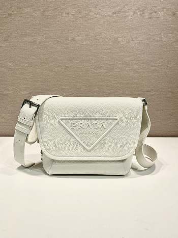 Prada 2VD056 white leather bag with shoulder strap bag