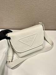 Prada 2VD056 white leather bag with shoulder strap bag - 3