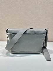 Prada 2VD056 gray leather bag with shoulder strap bag - 6