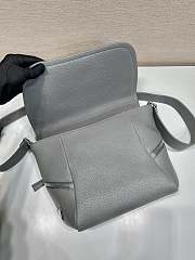 Prada 2VD056 gray leather bag with shoulder strap bag - 4