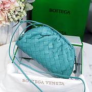 Bottega Veneta Pouch Mini Blue Leather Clutch  - 5