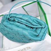 Bottega Veneta Pouch Mini Blue Leather Clutch  - 2