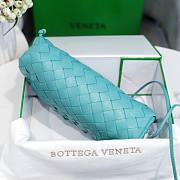 Bottega Veneta Pouch Mini Blue Leather Clutch  - 4