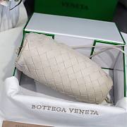 Bottega Veneta Pouch Mini White Leather Clutch - 6