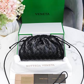 Bottega Veneta Pouch Mini Black Leather Clutch