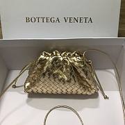 Bottega Veneta Pouch Mini Gold Leather Clutch  - 1