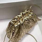 Bottega Veneta Pouch Mini Gold Leather Clutch  - 5