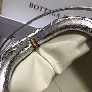 Bottega Veneta Pouch Mini Silver Leather Clutch  - 5