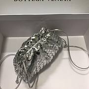 Bottega Veneta Pouch Mini Silver Leather Clutch  - 3