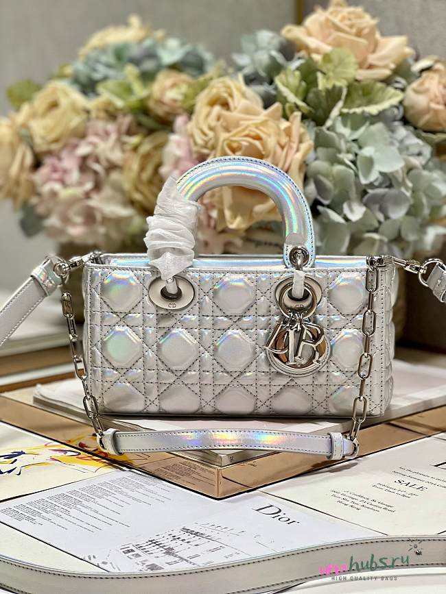 Dior D-Joy Small Lady Silver Bag - 1