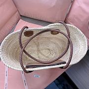 MIU MIU Palmito Raffia Shopping Bag - 4