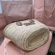 MIU MIU Palmito Raffia Shopping Bag - 2