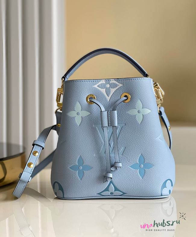 Louis Vuitton Neonoe MM Monogram Blue Bag - 1