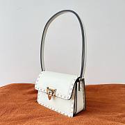 Valentino small rockstud23 smooth white shoulder bag - 6