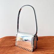 Valentino small rockstud23 smooth silver shoulder bag - 5