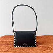 Valentino small rockstud23 smooth black shoulder bag - 3