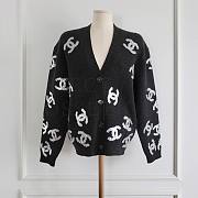 Chanel black cardigan - 1