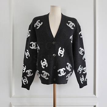 Chanel black cardigan