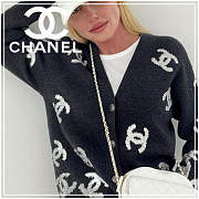 Chanel black cardigan - 4