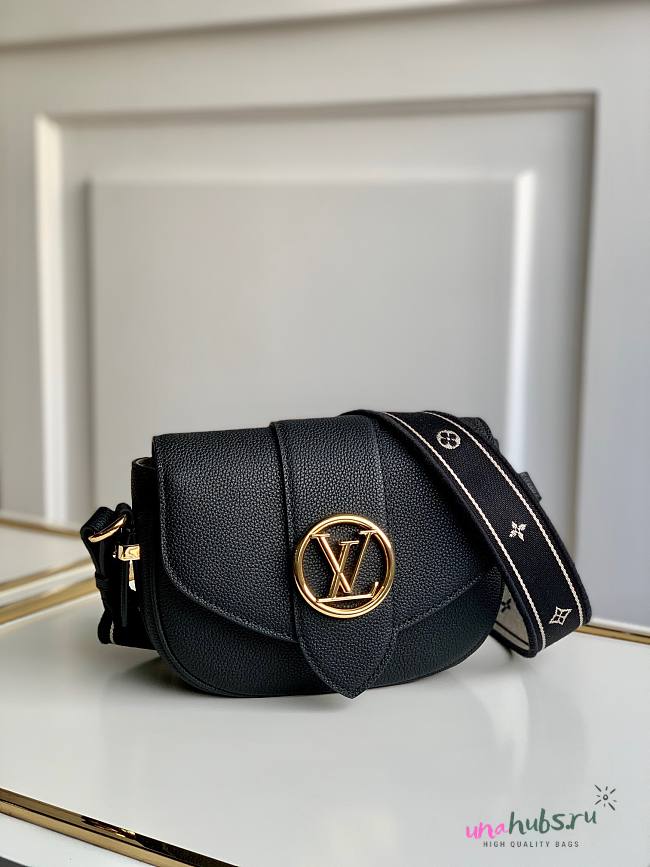 Louis Vuitton Small Pont 9 Soft Black M58967 Bag - 1