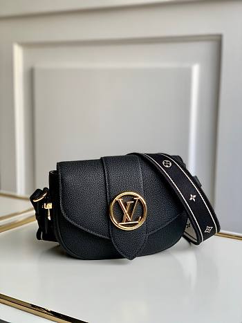 Louis Vuitton Small Pont 9 Soft Black M58967 Bag