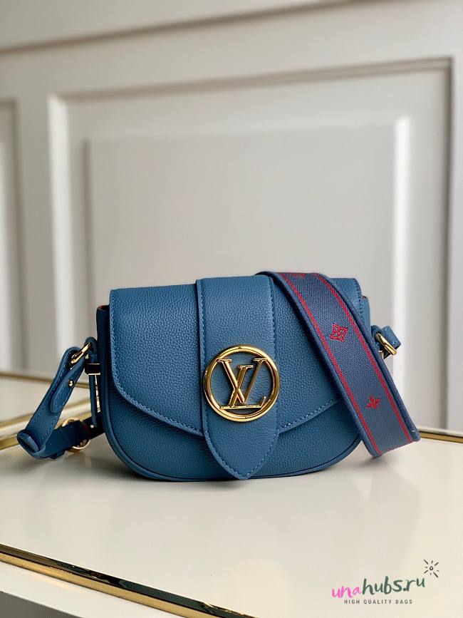 Louis Vuitton Small Pont 9 Soft Blue M58967 Bag - 1