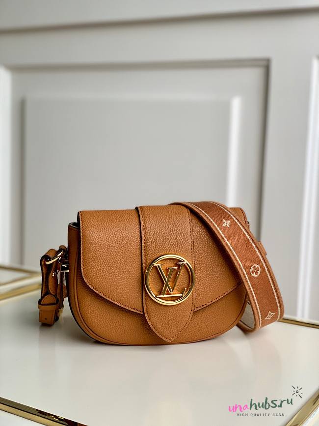 Louis Vuitton Small Pont 9 Soft Brown M58967 Bag - 1